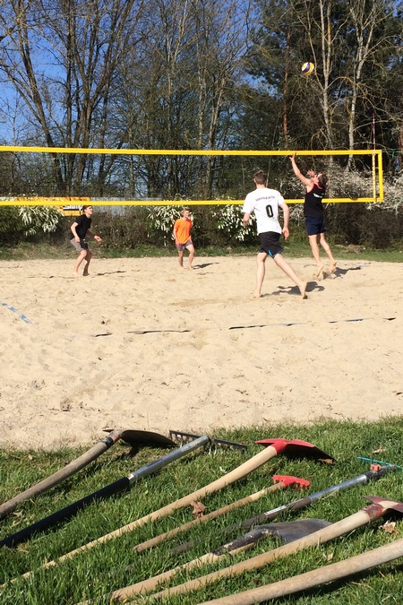 Zum Abschluss noch ein King of the Beach, hier mit Florian, Fabian, Walter und Oli